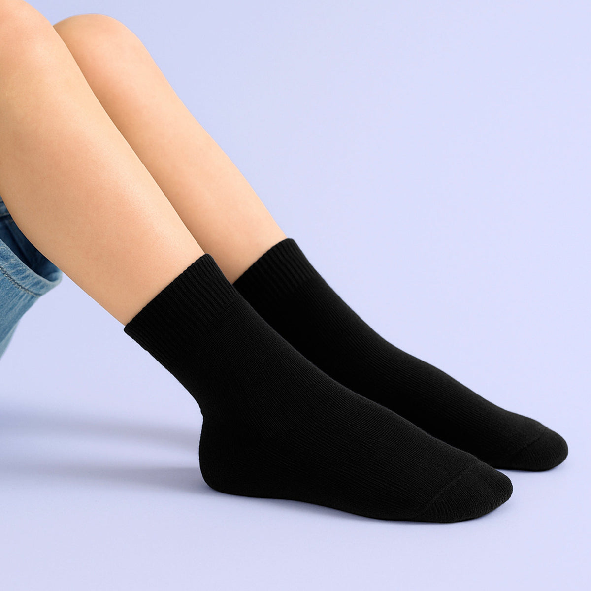 4 Pack Kids Boys Girls Bamboo Sensory Socks Soft Breathable Comfort Fit