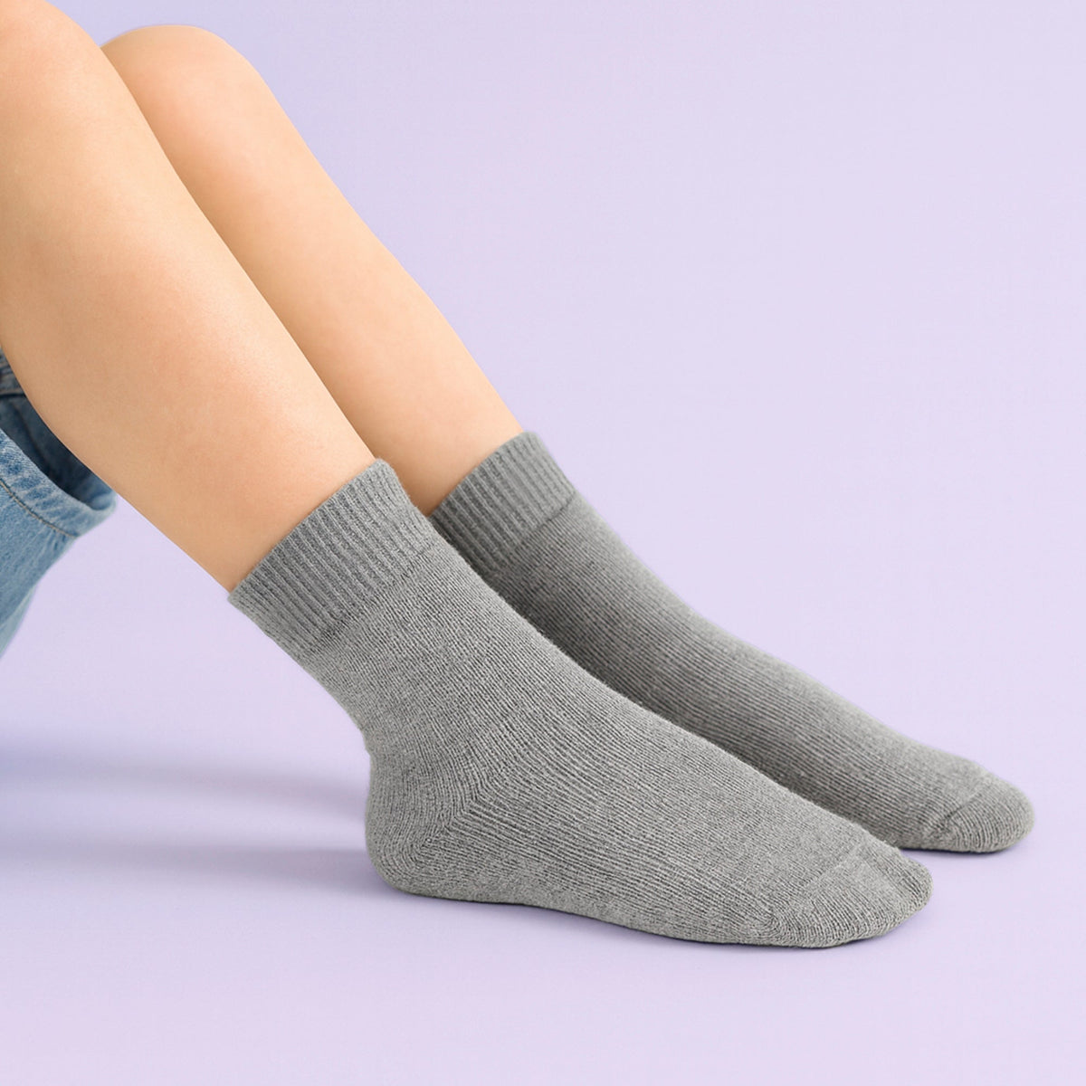 4 Pack Kids Boys Girls Bamboo Sensory Socks Soft Breathable Comfort Fit