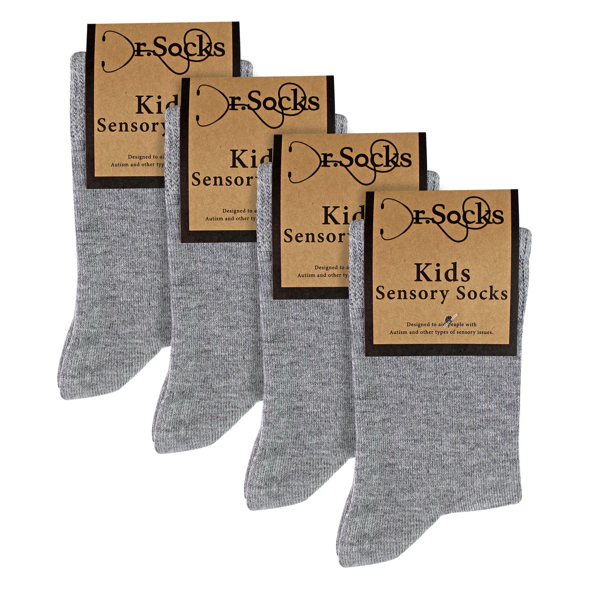 4 Pack Kids Boys Girls Bamboo Sensory Socks Soft Breathable Comfort Fit
