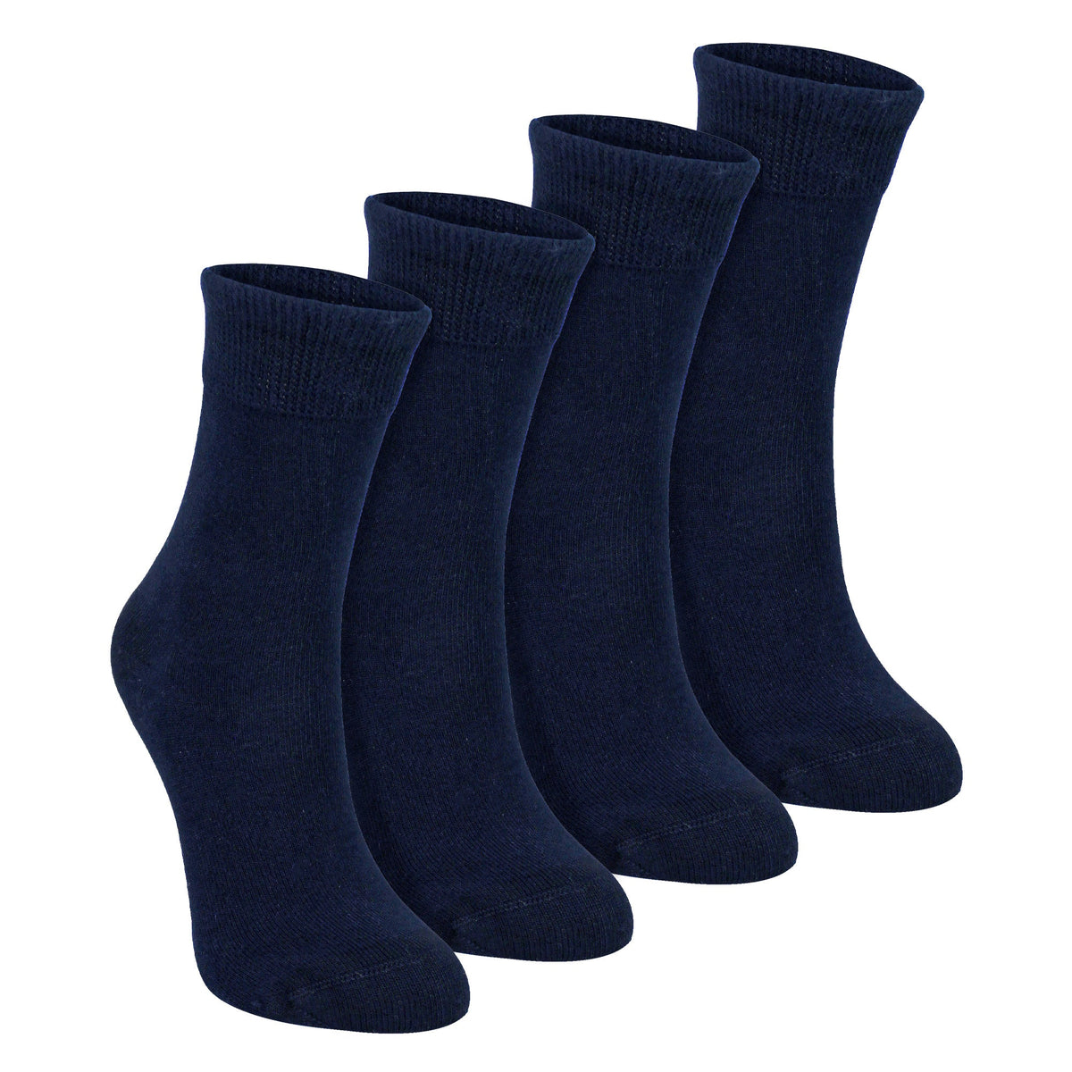 4 Pack Kids Boys Girls Bamboo Sensory Socks Soft Breathable Comfort Fit
