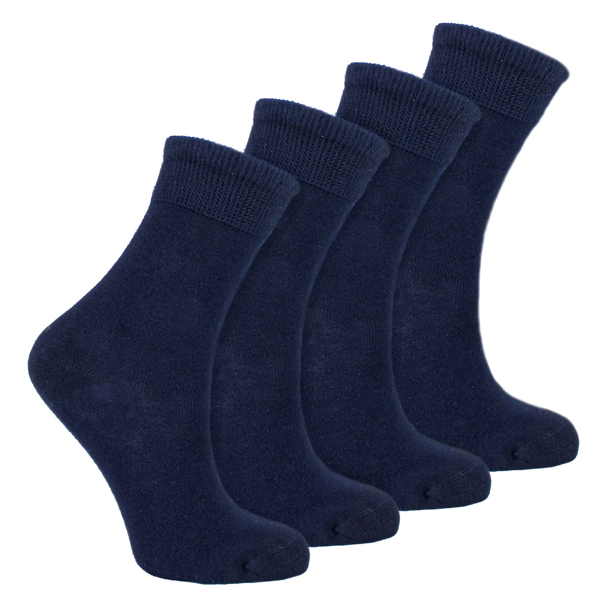 4 Pack Kids Boys Girls Bamboo Sensory Socks Soft Breathable Comfort Fit