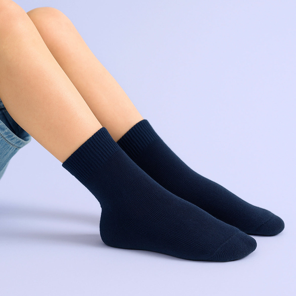 4 Pack Kids Boys Girls Bamboo Sensory Socks Soft Breathable Comfort Fit