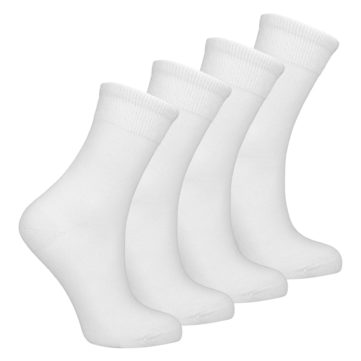 4 Pack Kids Boys Girls Bamboo Sensory Socks Soft Breathable Comfort Fit