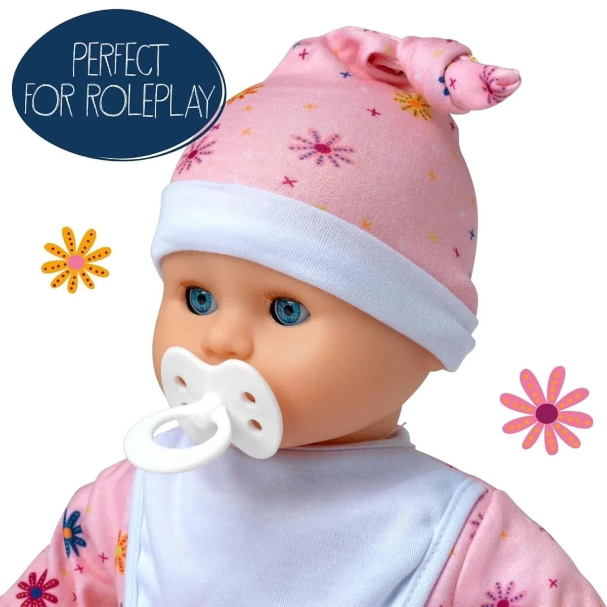 Dolls World Little Treasure White Baby Girl 38cm