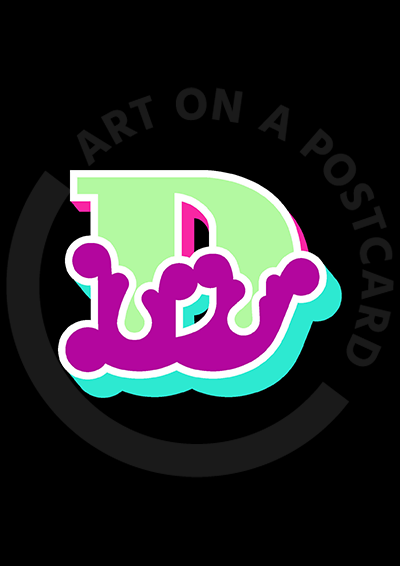 Ben Eine - Circus Font Letters, Unsigned 'D'