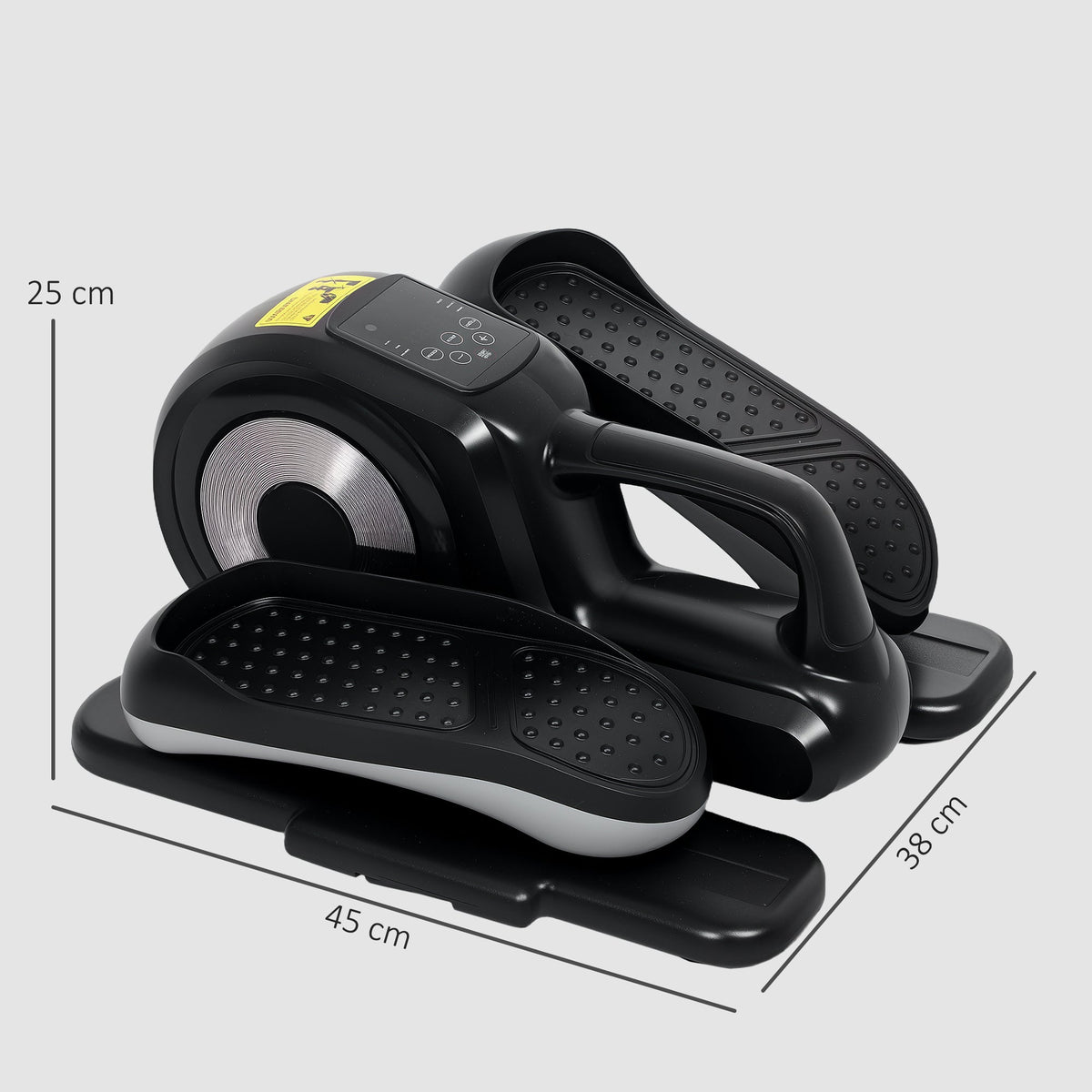 SPORTNOW Mini Elliptical Machine, Seated Pedal Exerciser w/ Remote Control
