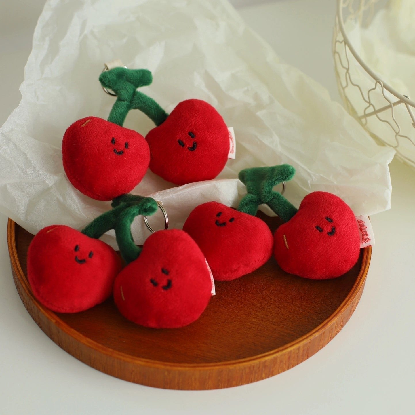 Daily White | Cherry Bag Charm