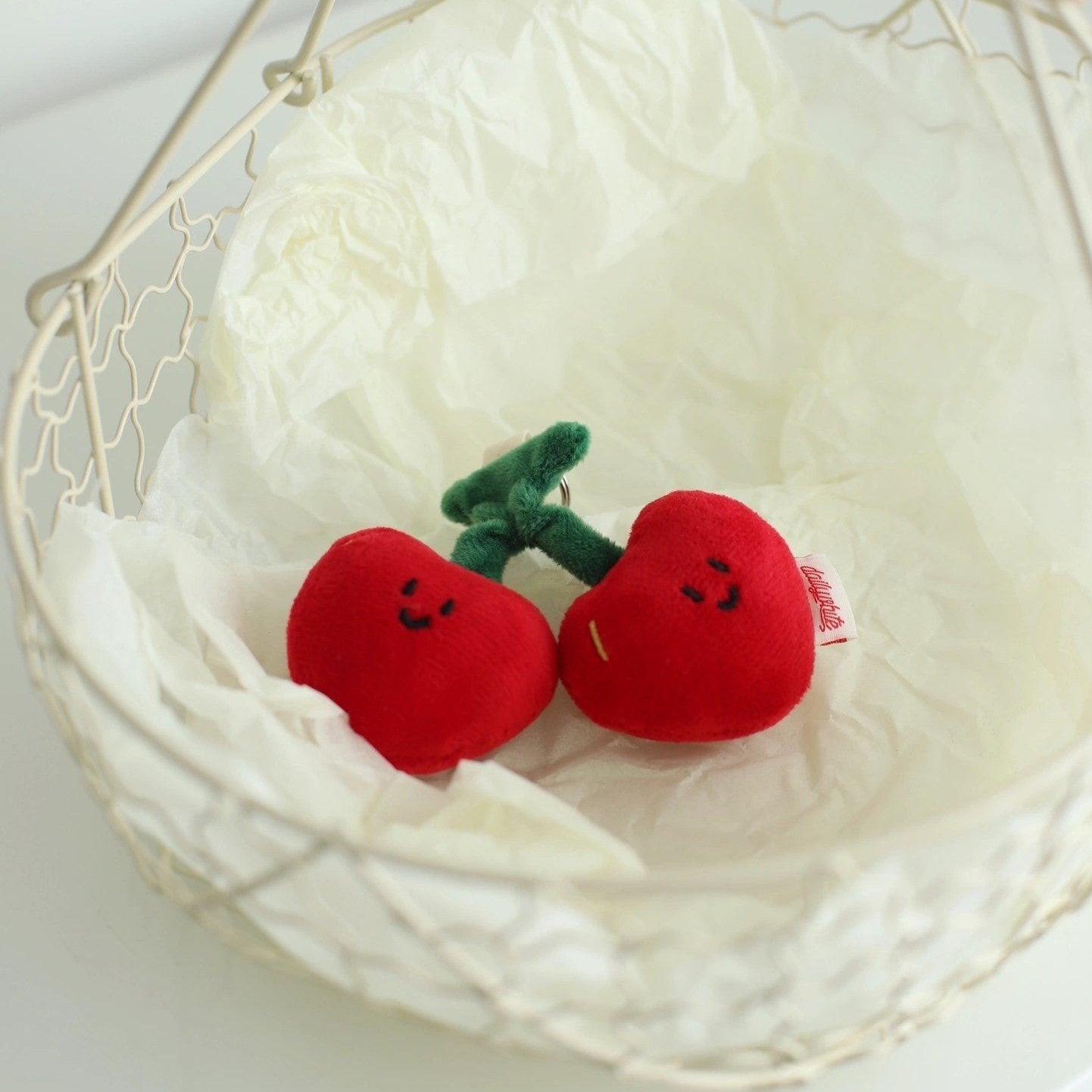 Daily White | Cherry Bag Charm