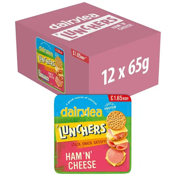Dairylea Lunchers Ham 'N' Cheese 65g (Case of 12)