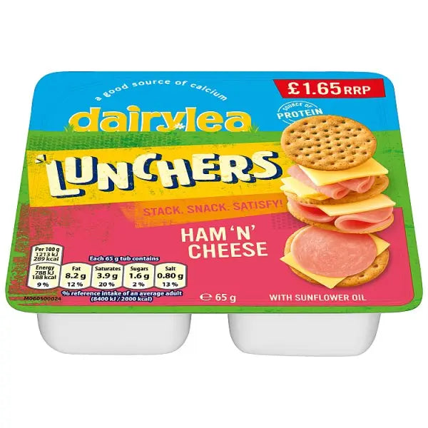 Dairylea Lunchers Ham 'N' Cheese 65g (Case of 12)