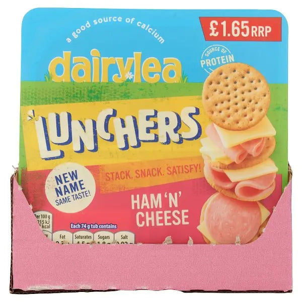 Dairylea Lunchers Ham 'N' Cheese 65g (Case of 12)