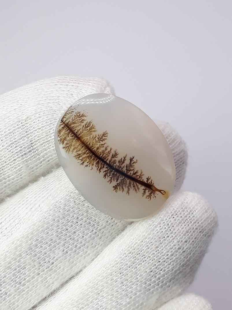 27.6ct Natural Dendritic Agate - Shajri Aqeeq- Dimension-29x23mm