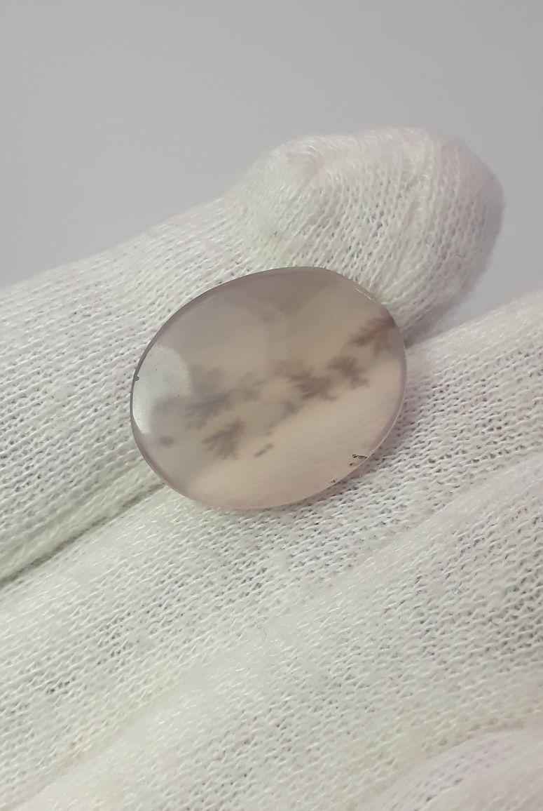 15.1ct Natural Dendritic Agate - Shajri Aqeeq - Dimension-21x17mm