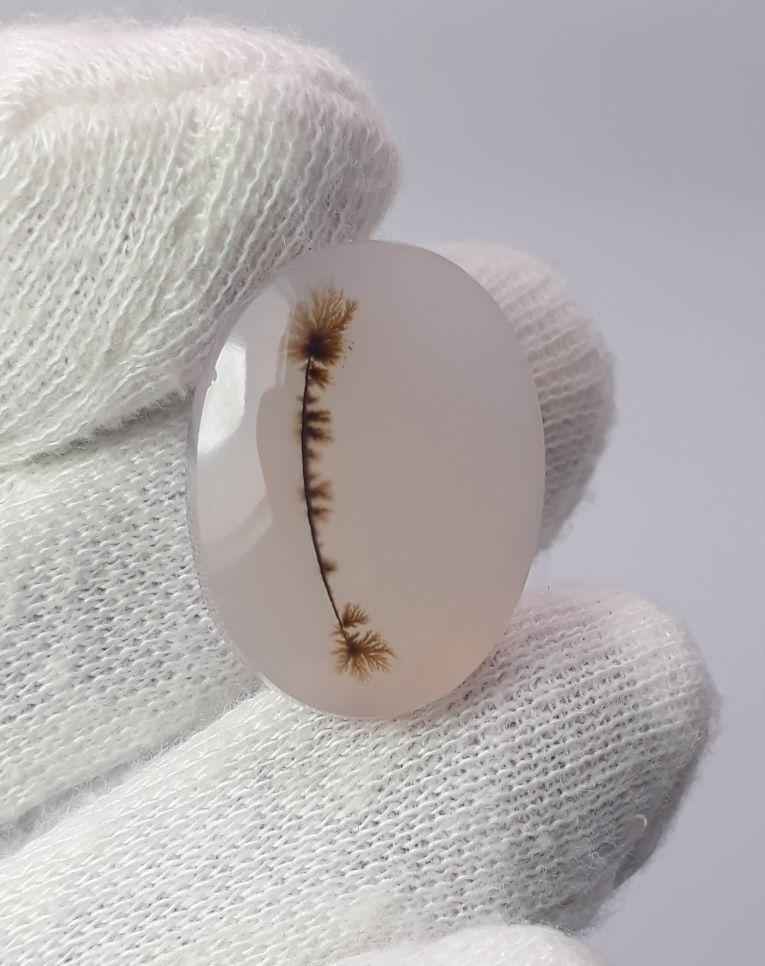 19.1ct Natural Dendritic Agate - Shajri Aqeeq -Dimension-24x18mm