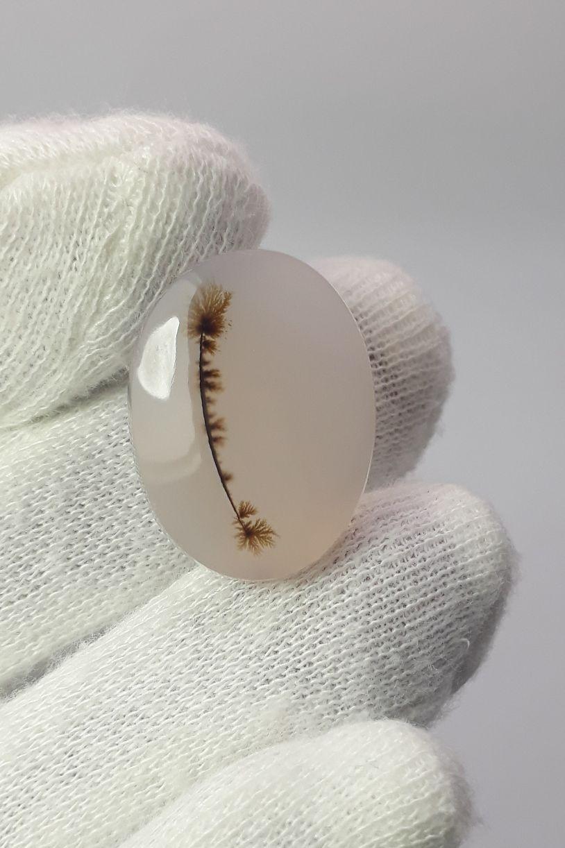 19.1ct Natural Dendritic Agate - Shajri Aqeeq -Dimension-24x18mm