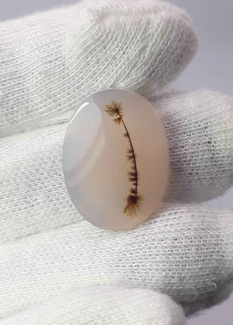 19.1ct Natural Dendritic Agate - Shajri Aqeeq -Dimension-24x18mm