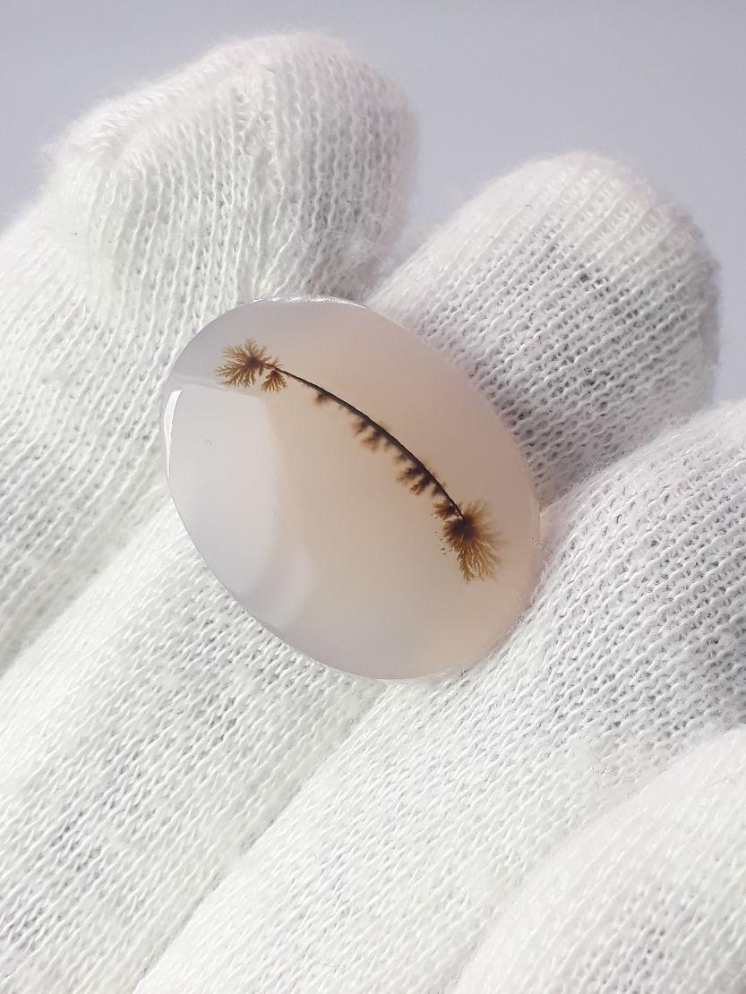 19.1ct Natural Dendritic Agate - Shajri Aqeeq -Dimension-24x18mm