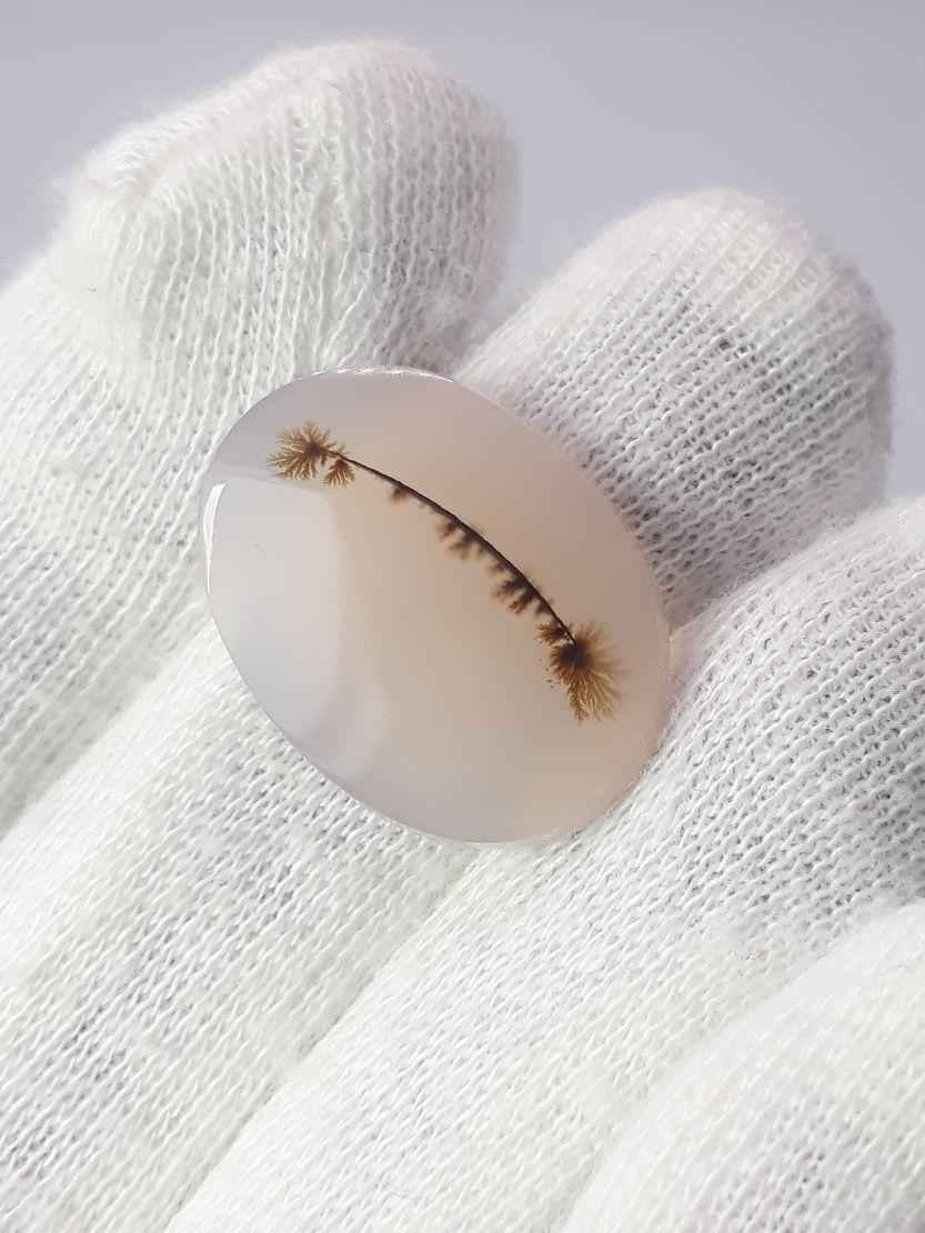 19.1ct Natural Dendritic Agate - Shajri Aqeeq -Dimension-24x18mm