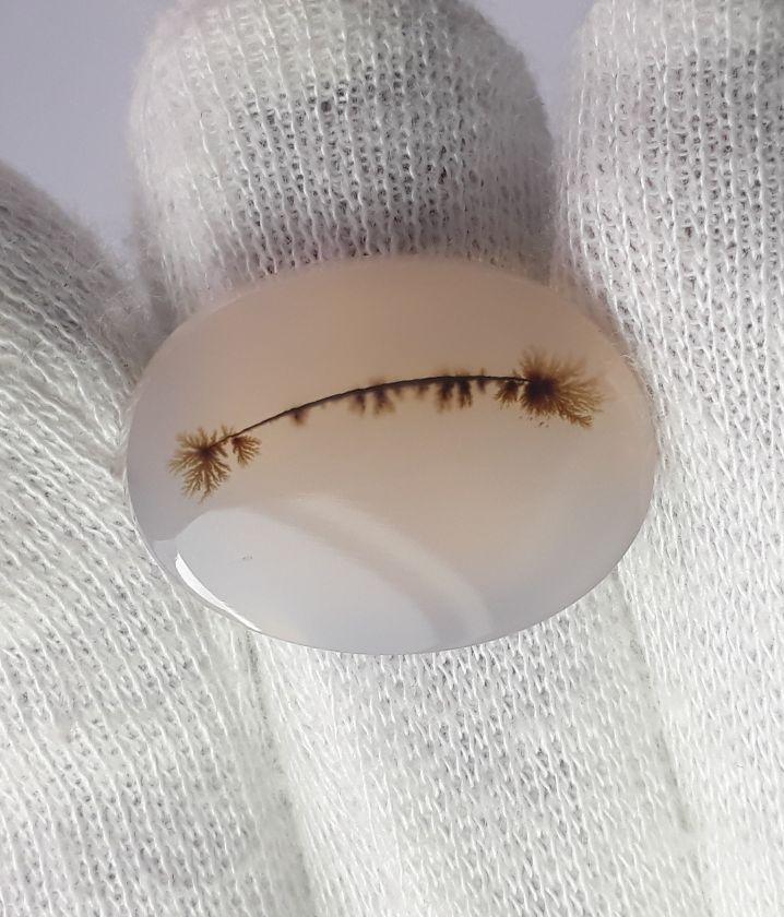 19.1ct Natural Dendritic Agate - Shajri Aqeeq -Dimension-24x18mm