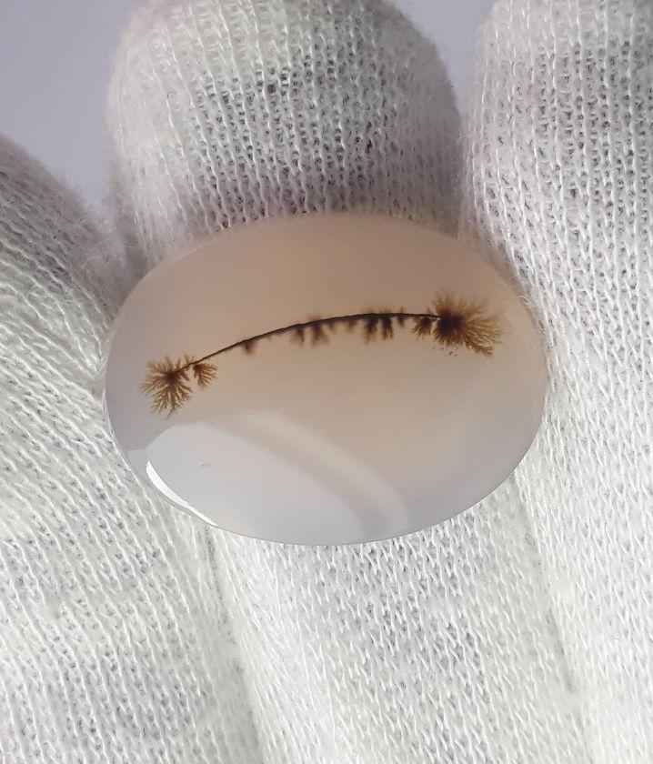 19.1ct Natural Dendritic Agate - Shajri Aqeeq -Dimension-24x18mm