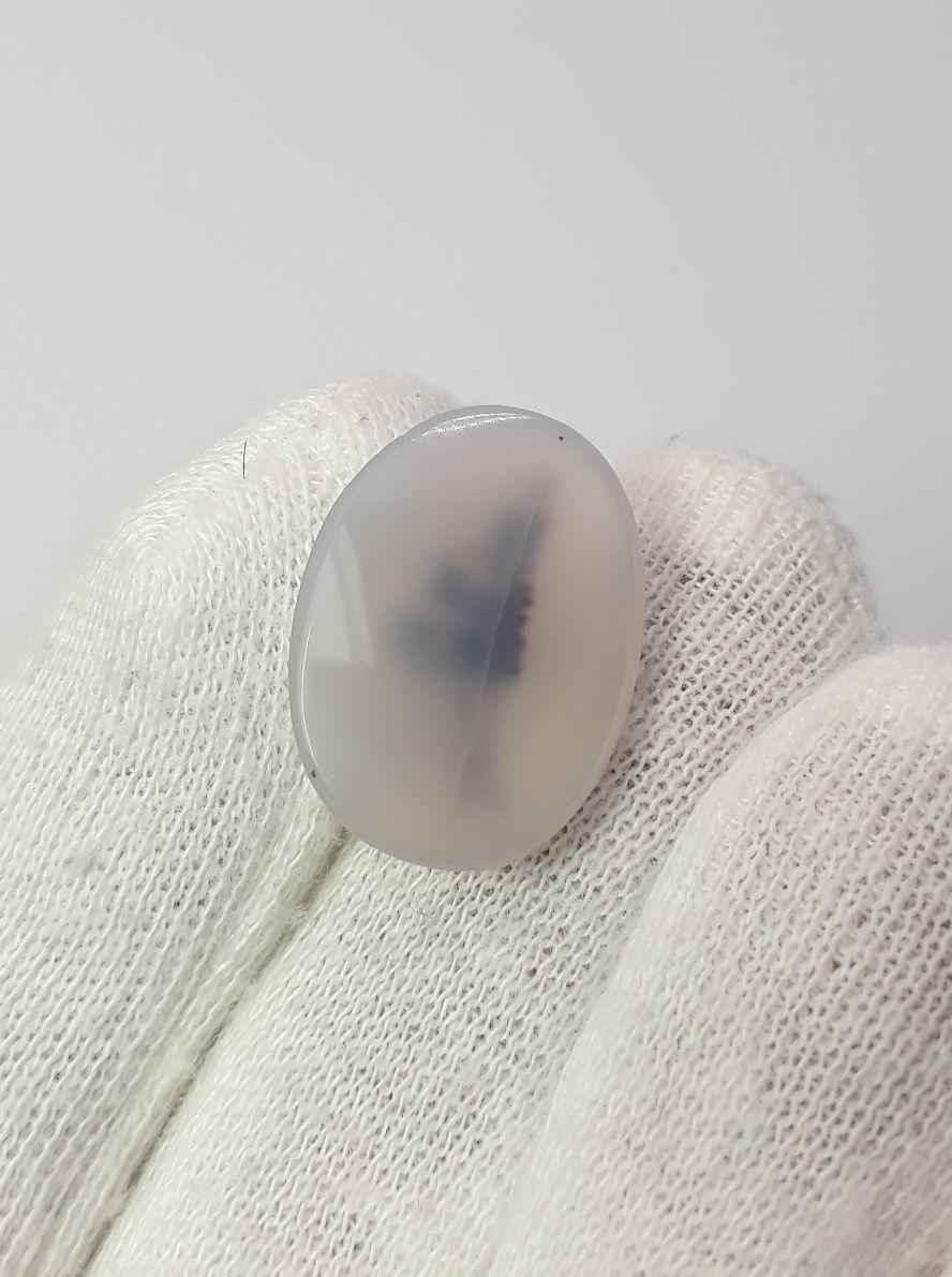 13.4ct Natural Dendritic Agate - Shajri Aqeeq - Dimension-21x16mm