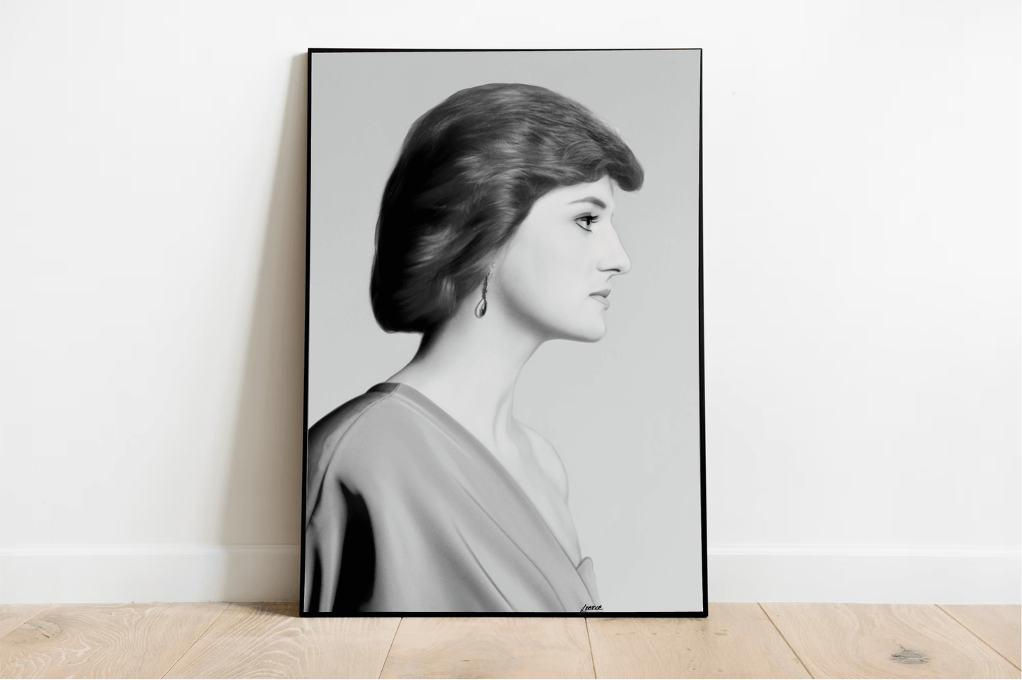 Princess Diana Tribute Print | Elegant Royal Wall Art