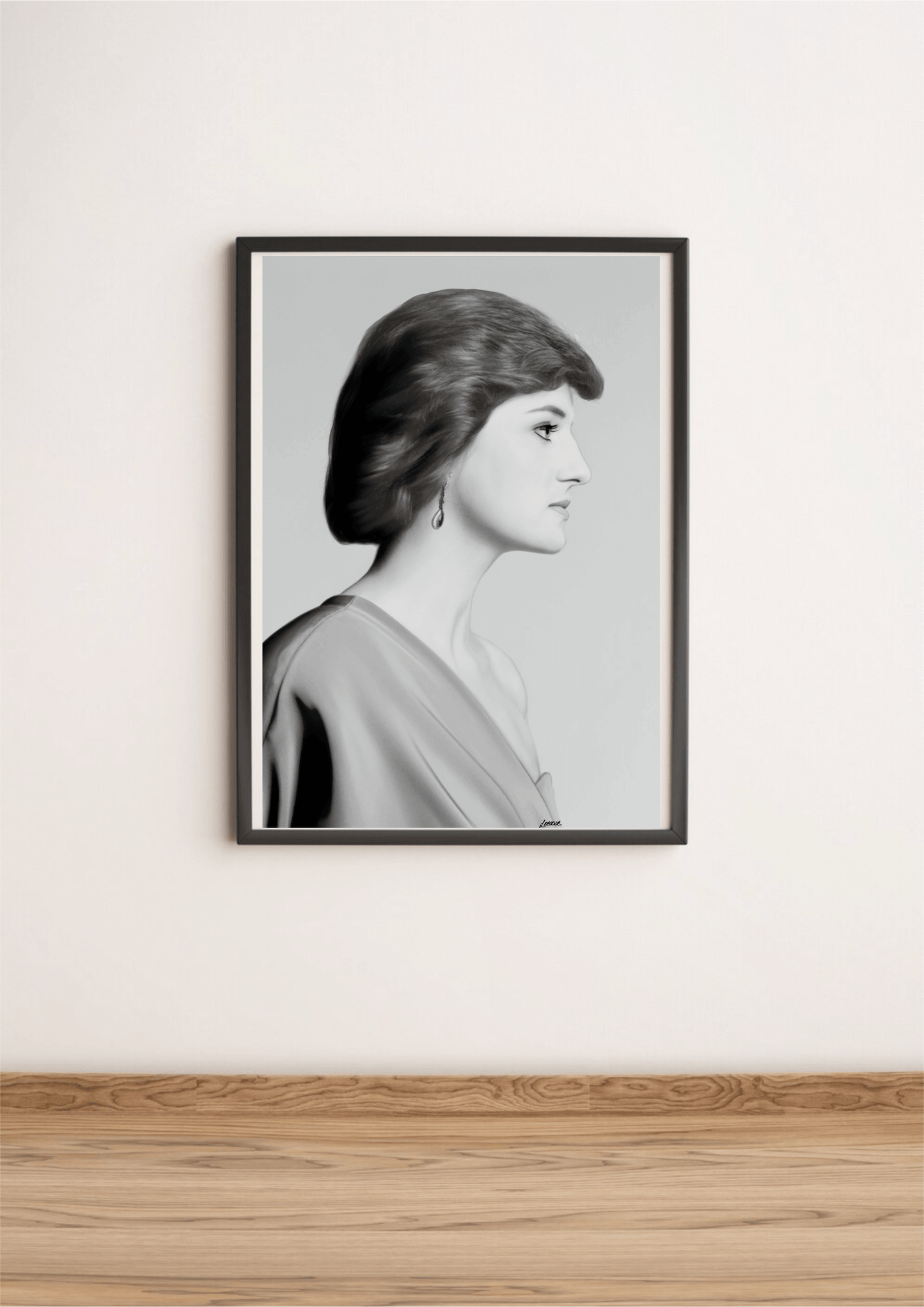 Princess Diana Tribute Print | Elegant Royal Wall Art