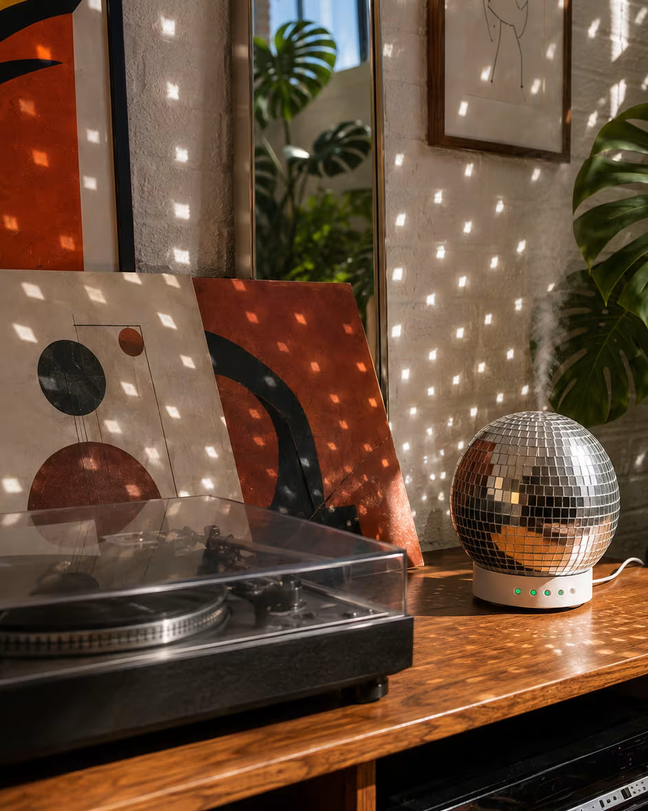 The Rotating Disco Ball Diffuser