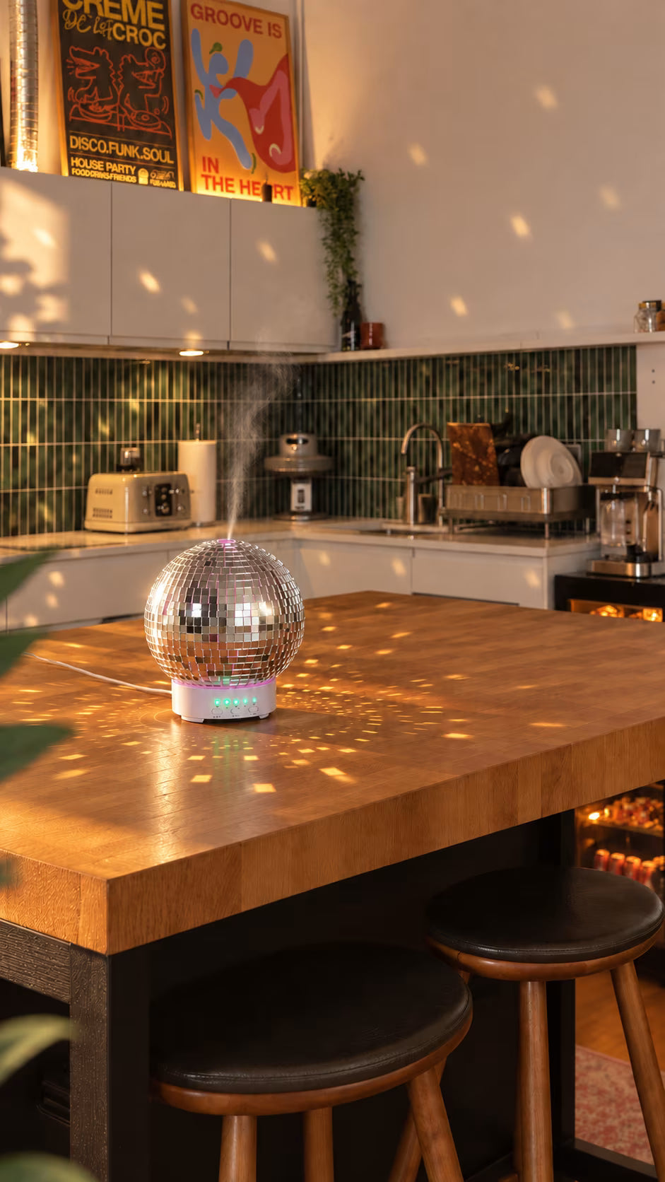 The Rotating Disco Ball Diffuser