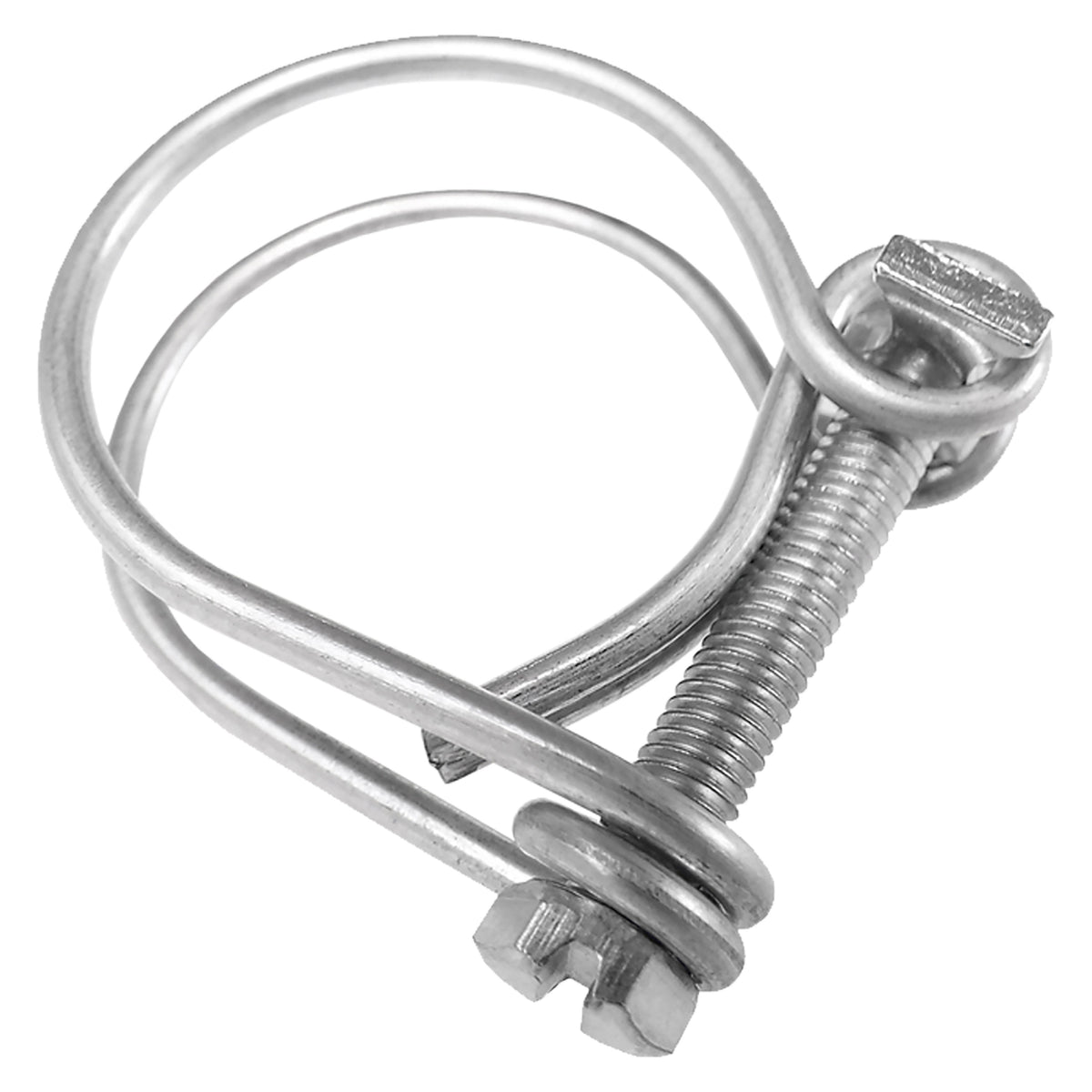 Double Wire Hose Clamp Galvanised 63mm-68mm