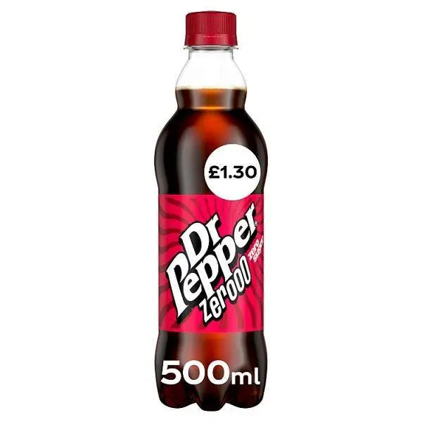 Dr Pepper Zero 500ml (Case of 12)