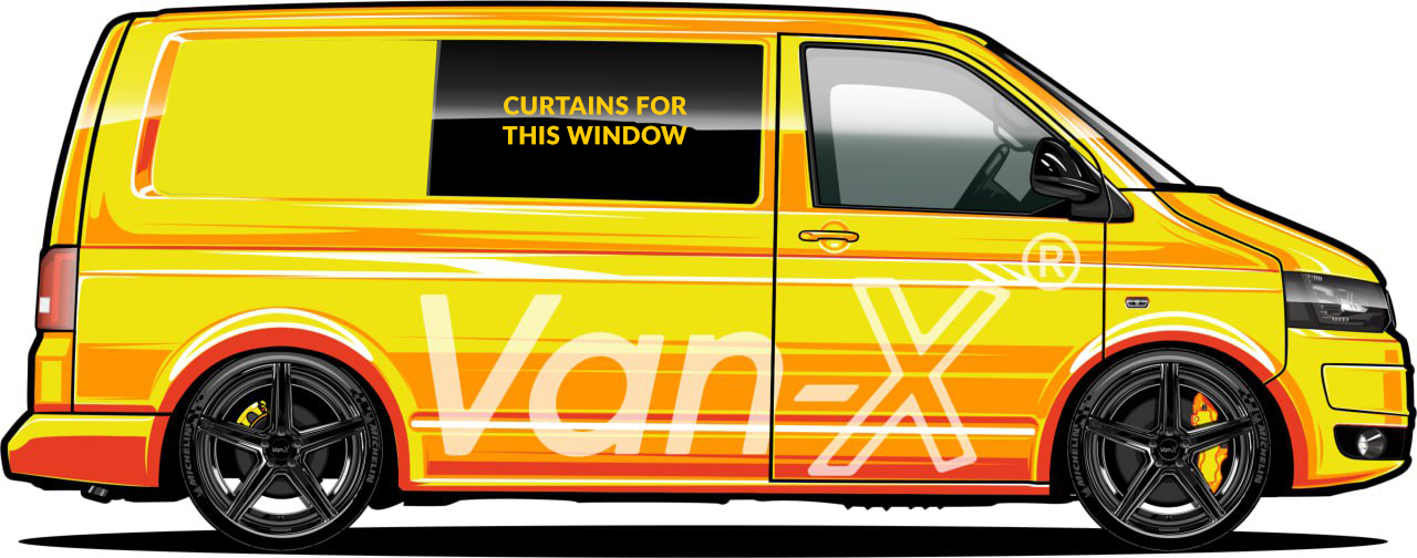 For Vauxhall Vivaro Window Curtains Eco-Line - Grey