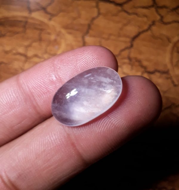 16.5ct Dur e Najaf - Pearl of Najaf Cabochon - April Birthstone - Rock Crystal Quartz -21.2x13.2mm