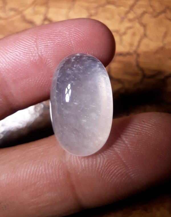 19ct Dur e Najaf - Pearl of Najaf Cabochon - April Birthstone - Rock Crystal Quartz -22x13.5mm