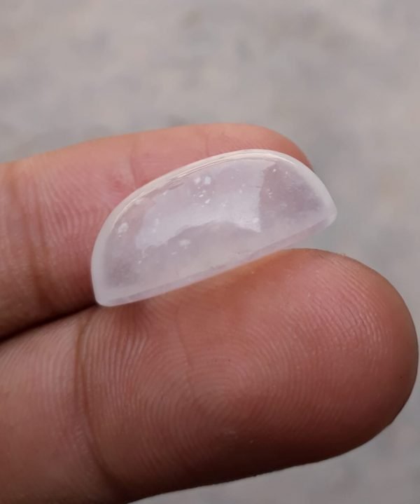 22.5ct Dur e Najaf - Pearl of Najaf Cabochon - April Birthstone - Rock Crystal Quartz -22.3x13.3mm