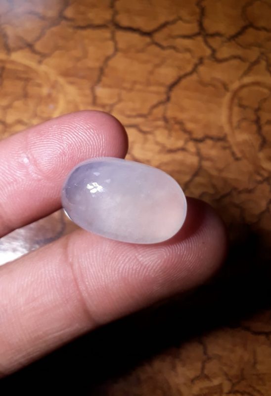 26.8ct-Dur e Najaf - Pearl of Najaf Cabochon Milky - April Birthstone - Rock Crystal Quartz -22x14mm