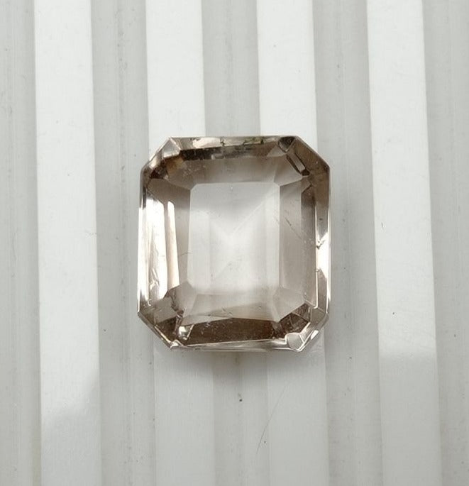 14.3ct Dur e Najaf - Pearl of Najaf Fancy Cut Transparent - April Birthstone - Rock Crystal Quartz -15x13mm