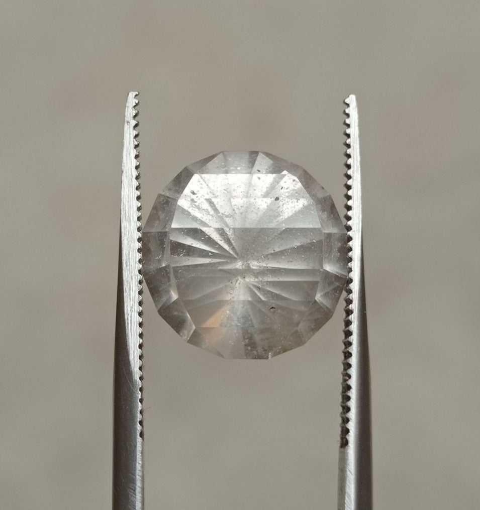 7.8ct Dur e Najaf - Pearl of Najaf Fancy Cut Transparent - April Birthstone - Rock Crystal Quartz -12x12mm