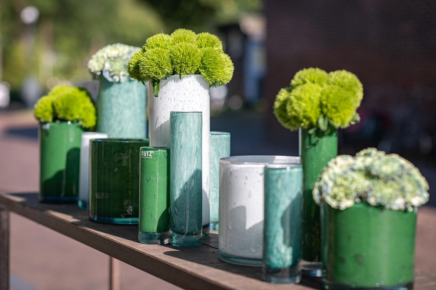 CYLINDER 6 Vase Pot - H18 D18 cm - mouthblown glass by DutZ