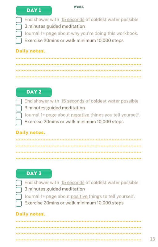(Ebook) The ultimate 6week workbook to positive habits