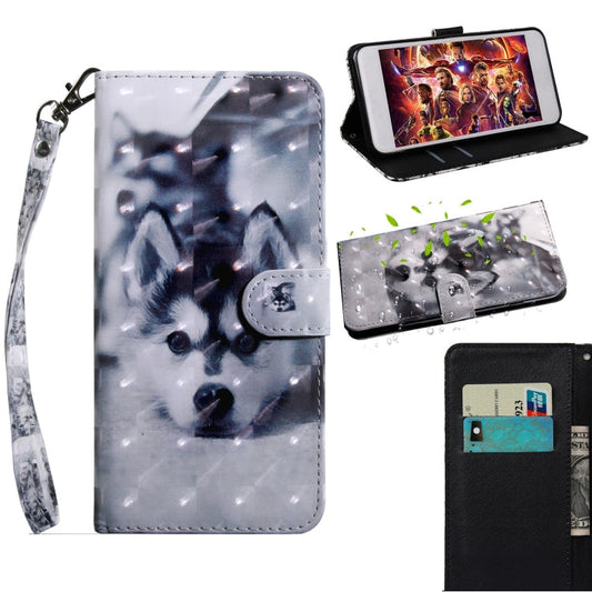 3D Painting Pattern Coloured Drawing Horizontal Flip TPU + PU Leather Case with Holder & Card Slots & Wallet, For Huawei P Smart Z, For Huawei Honor 8A Pro
