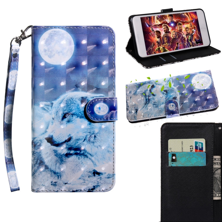 3D Painting Pattern Coloured Drawing Horizontal Flip TPU + PU Leather Case with Holder & Card Slots & Wallet, For Xiaomi Redmi Note 7 Pro