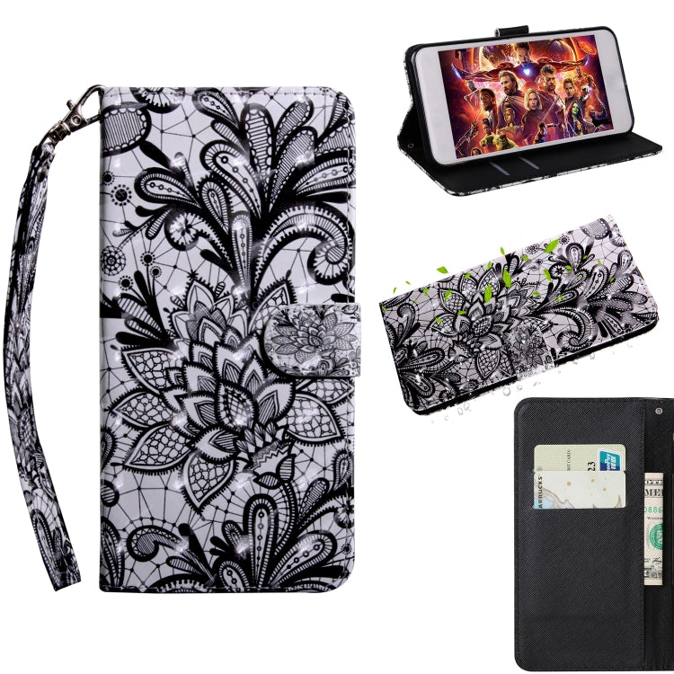 3D Painting Pattern Coloured Drawing Horizontal Flip TPU + PU Leather Case with Holder & Card Slots & Wallet, For Huawei Y6, For Huawei Enjoy 7s / P smart