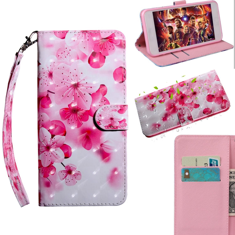 3D Painting Pattern Coloured Drawing Horizontal Flip TPU + PU Leather Case with Holder & Card Slots & Wallet, For Huawei Y6, For Huawei Enjoy 7s / P smart