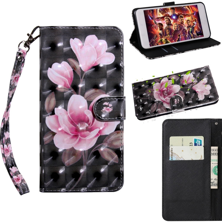 3D Painting Pattern Coloured Drawing Horizontal Flip TPU + PU Leather Case with Holder & Card Slots & Wallet, For Huawei Y6, For Huawei Enjoy 7s / P smart