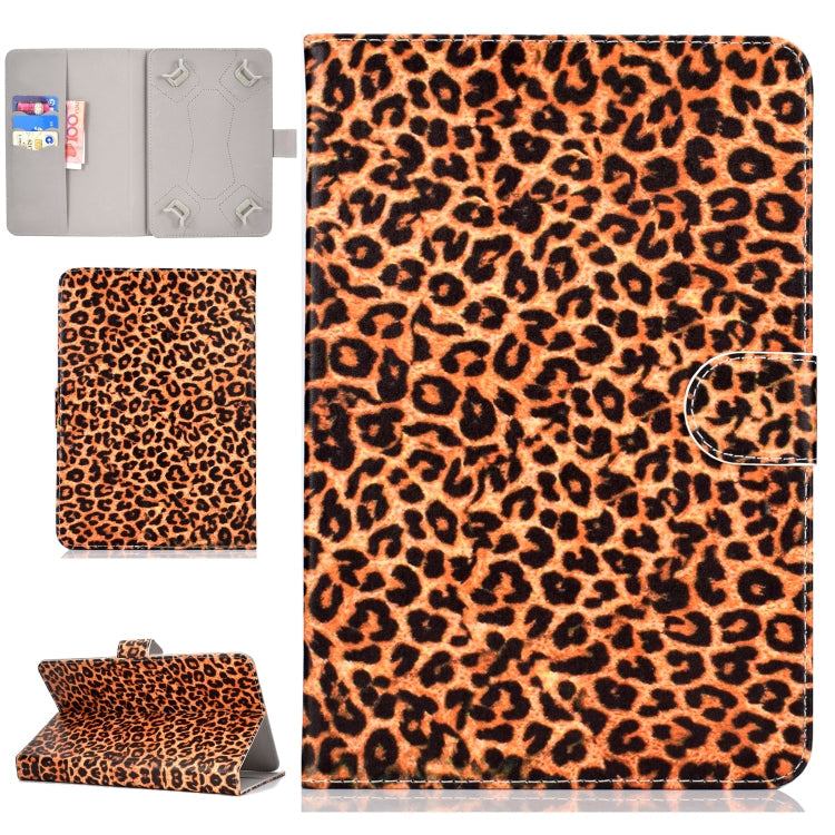 Colored Pattern Drawing Horizontal Flip PU Leather Case with Three-folding Holder & Sleep / Wake-up Function, For 10 inch Tablet PC