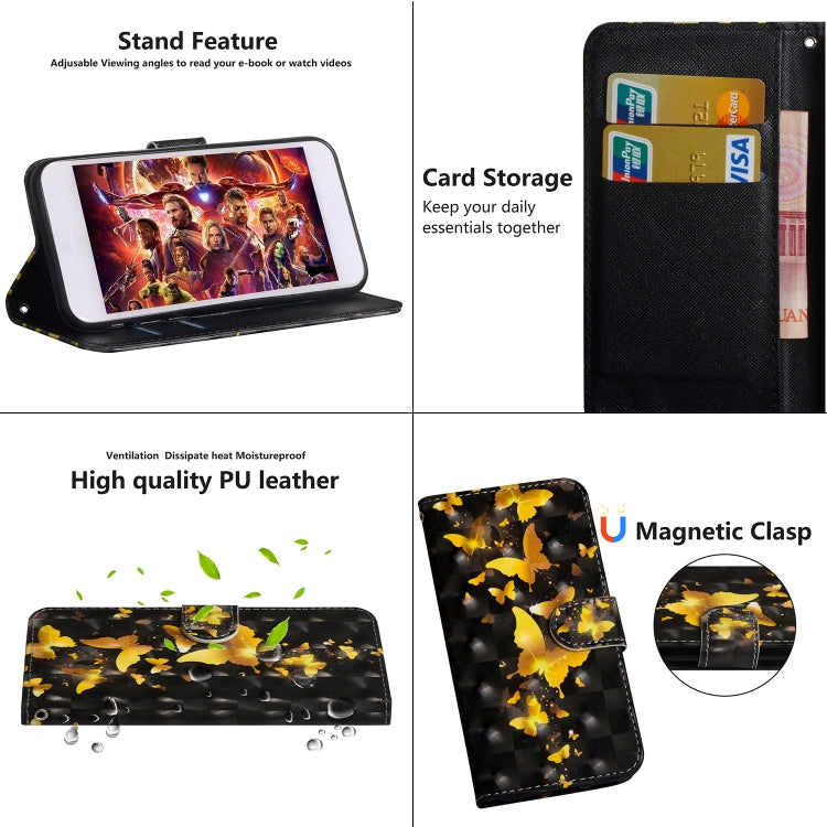 3D Painting Pattern Coloured Drawing Horizontal Flip TPU + PU Leather Case with Holder & Card Slots & Wallet, For Huawei Honor 20 Lite, For Huawei P20 Lite / Nova 5i