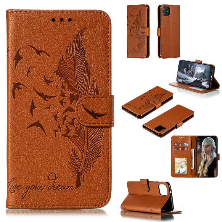 Feather Pattern Litchi Texture Horizontal Flip Leather Case with Wallet & Holder & Card Slots, For Google Pixel 3 XL, For Google Pixel 4XL, For Google Pixel 3, For Google Pixel 3a