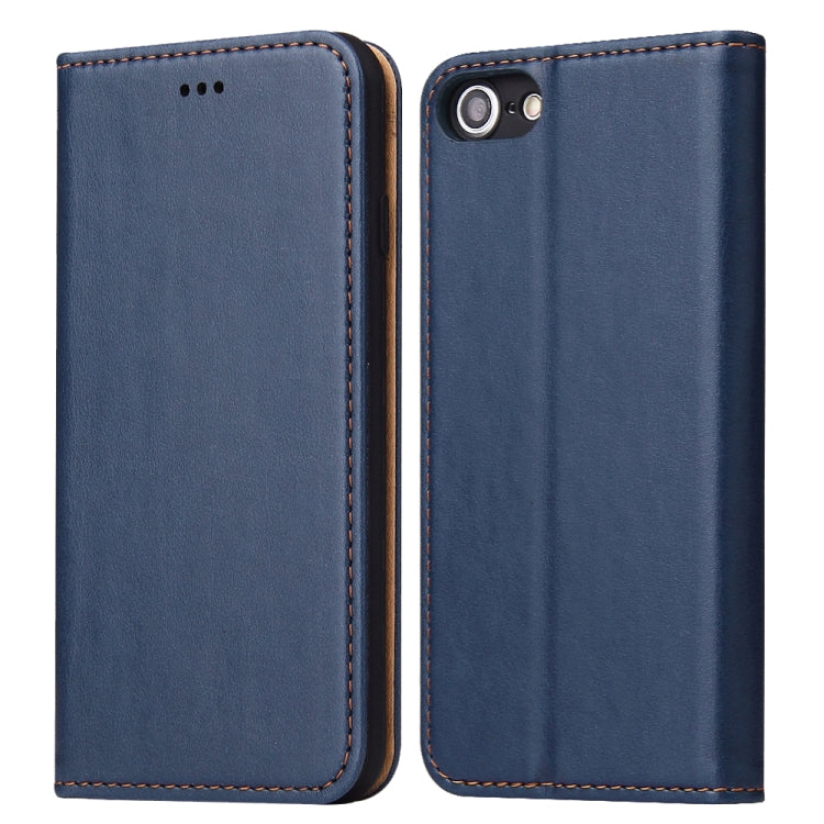 Fierre Shann PU Genuine Leather Texture Horizontal Flip Leather Case with Holder & Card Slots & Wallet For iPhone 8 / 7 / SE 2020, For iPhone 8 / 7 / SE 2022 / SE 2020