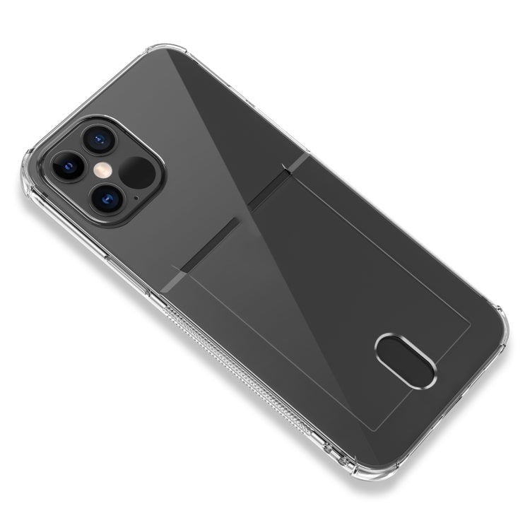 TPU Transparent Protective Case with Card Slots, For iPhone 12 Pro, For iPhone 12 Pro Max